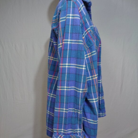Women's Croft and Barrow blue X-large flannel - Picture 3 of 7